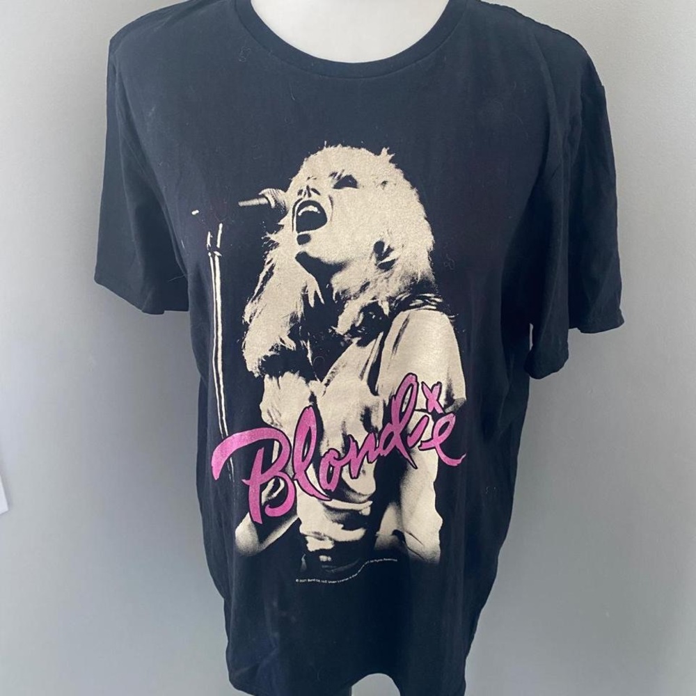 Black Blondie Band Graphic T-Shirt New Sz Small